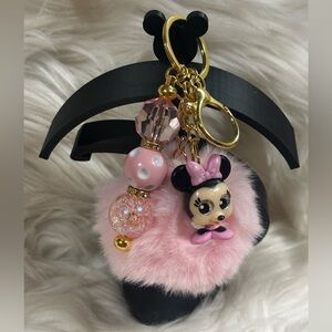 Disney Minnie Mouse Doorables Keychain/ Bag Charm Handmade